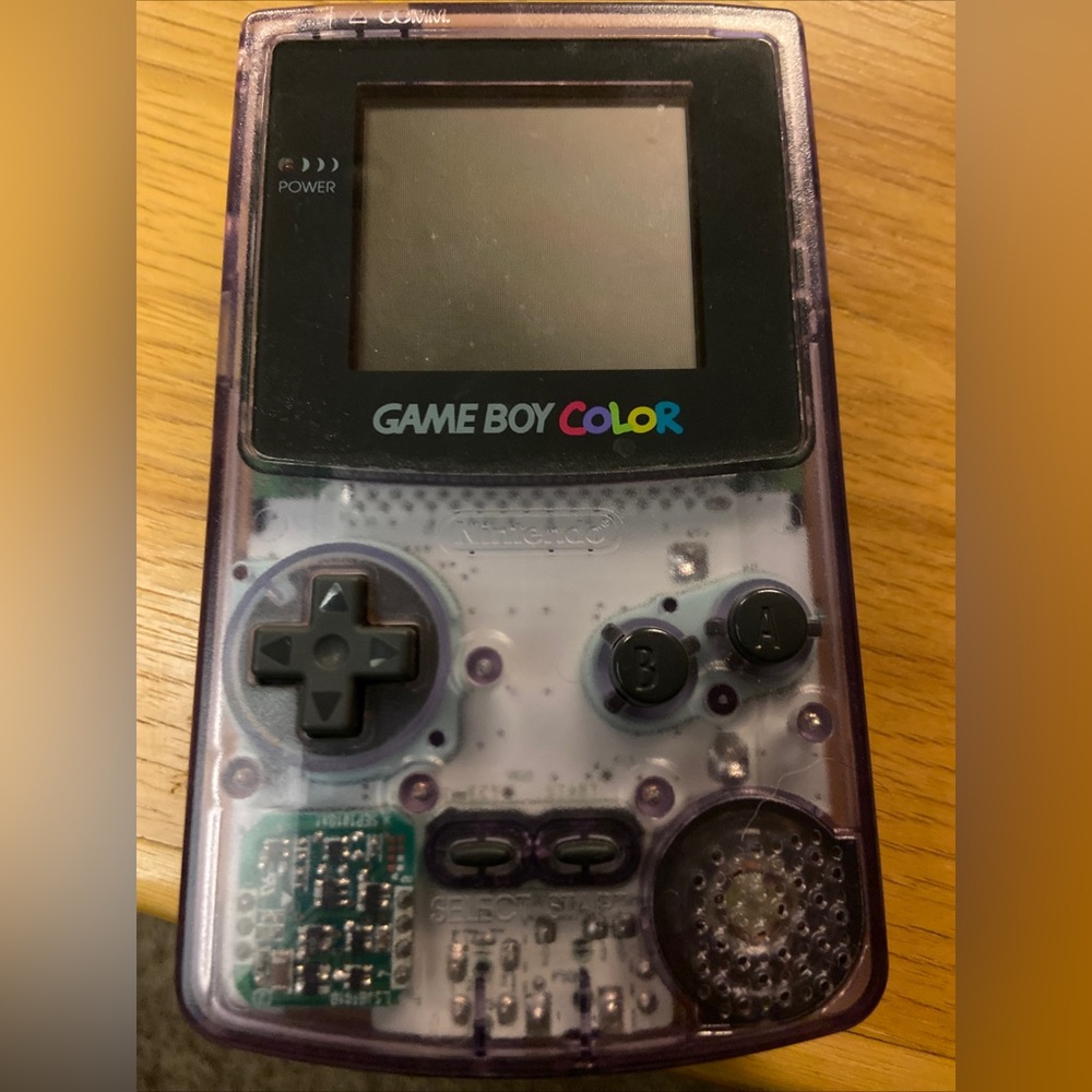 Pre-Owned Game Boy Color - Atomic Purple Clear with Carrying Case